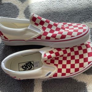 Red Checkered Vans